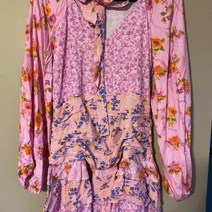 Pink Love shack Fancy dupe dress. Size M. New with tags